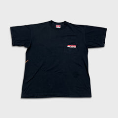 Vintage 90s Marlboro Lizard T Shirt Mens XL Black Unlimited USA Pocket Tee