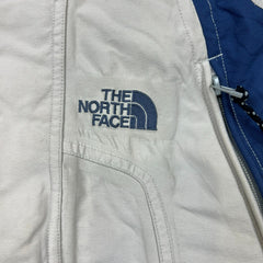 Vintage 90s The North Face Jacket Mens Large White Full Zip Nature Mountain Coat
