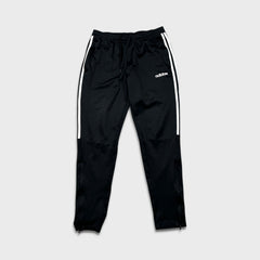 Adidas Track Pants Mens Medium Black Essentials 3 Stripe Training Athletic Jogger