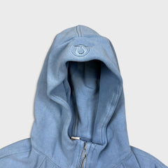 Lululemon Scuba Oversized 1/2 Zip Hoodie Womens XS Blue Hooded Sweater