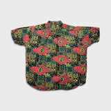 Vintage 90s Hawaiian Shirt Mens Large Red Abstract Floral Geometric AOP Button Up