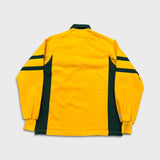 Vintage 90s Barbarian Rugby Shirt Mens Medium Yellow Australia Collared Long Sleeve
