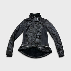 Lululemon Light Jacket Womens Size 8 Black Lightweight High Collar Lined Full Zip