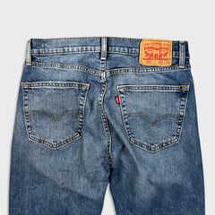 Levi's 505 Jeans Mens 32x34 Blue Regular Fit Straight Leg Faded Medium Wash Denim Pants