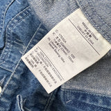 Nike Jordan Flight Heritage Denim Jacket Mens Large Blue AOP Monogram Trucker