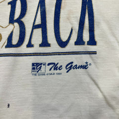 Vinatge 1993 Toronto Blue Jays T Shirt Mens Large White Back 2 Back Thrashed MLB Tee