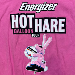 Vintage Y2K Hot Hare Balloon Tour T Shirt Mens XL Pink Energizer Bunny Balloon Tee