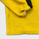Vintage 90s Ralph Lauren Polo Sport Fleece Mens Medium Yellow 1/4 Zip Outdoor Pullover Jacket