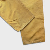 Vintage Y2K Dickies Pants Mens 38x31 Beige Double Knee Distress Carpenter Canvas Workwear