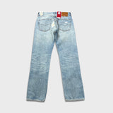Levis 501 Jeans Mens 32x32 Blue 150th Anniversary Sashiko Boro Patchwork Distressed Denim Pants