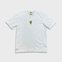 Adidas x 032c T Shirt Mens XS White Abstract Trefoil Patch Short Sleeve Tee