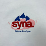 Syna World Natural Born Syna T Shirt Mens Large White Central Cee Evian Logo Tee