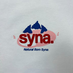 Syna World Natural Born Syna T Shirt Mens Large White Central Cee Evian Logo Tee