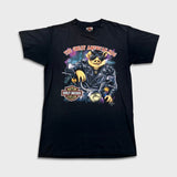 Vintage 1991 Harley Davidson Great American Hog T Shirt Mens Medium Black 3D Emblem USA