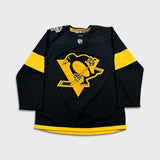 2019 Adidas Pittsburgh Penguins Stadium Series Patch Jersey Mens Large Black Fight Strap