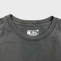 Carhartt T Shirt Mens XL Gray Loose Fit Workwear Faded Short Sleeve Pocket Tee