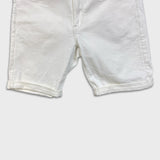 G-Star Raw Jeans Mens Size 31 White 3301 Slim Denim Shorts Taper Fit Jorts
