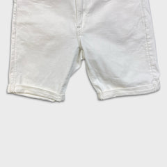 G-Star Raw Jeans Mens Size 31 White 3301 Slim Denim Shorts Taper Fit Jorts