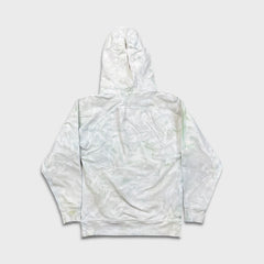 Lululemon LA Pullover Hoodie Womens Size 2 White Watercolor Wash Hooded Sweater