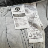 Levi's 512 Jeans Men 34x30 Black Slim Taper Leg Dark Wash Distressed Stretch Denim Pants