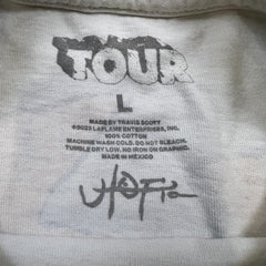 2023 Travis Scott Utopia Tour T Shirt Mens Large White Skitzo Circus Maximus Tee