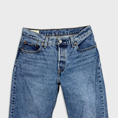 Levi's 501 '90s Style Jeans Womens 27x30 Blue Original Fit Straight Medium Wash Denim Pants