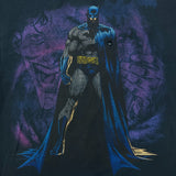 Vintage Y2K Batman T Shirt Mens Large Black DC Comics Distressed Graphic Tee
