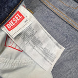 Diesel 2020 D-Viker Jeans Mens 38x30 Blue Regular Straight Fit Dark Wash Denim Pants