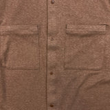 Lululemon Soft Knit Overshirt Mens Large Brown Relaxed Fit Button Up Shirt