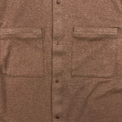Lululemon Soft Knit Overshirt Mens Large Brown Relaxed Fit Button Up Shirt