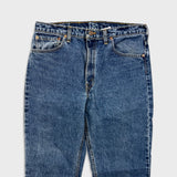 Vintage 90s Levi's 512 Jeans Mens 34x34 Blue Slim Fit Tapered Leg Medium Wash Pants