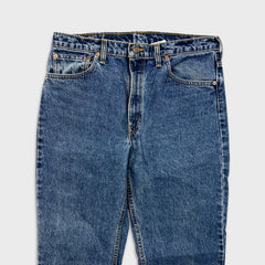 Vintage 90s Levi's 512 Jeans Mens 34x34 Blue Slim Fit Tapered Leg Medium Wash Pants