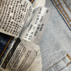 Levi's 505 Jeans Mens 34x30 Blue Regular Fit Straight Leg Light Wash Denim Pants