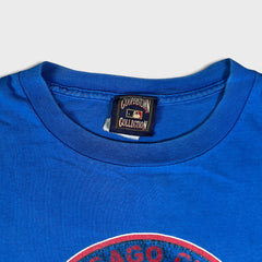 Vintage 90s Chicago Cubs T Shirt Mens XL Blue Cooperstown Collective MLB Baseball Tee