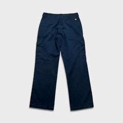 Dickies Pants Mens 34x32 Blue Regular Straight Workwear Fade Chino Cargo Trouser