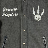 Vintage Y2K Toronto Raptors Jacket Mens Small Gray NBA Basketball Varsity