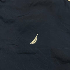 Nautica Jacket Mens XL Blue Full Zip Spell Out Logo Heavy Coat Outdoor