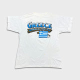 Vintage 1994 Greece FIFA World Cup T Shirt Mens XL White Soccer Sports Tee