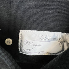 Lululemon Scuba Hoodie Womens Size 12 Black Full Zip Sports Hooded Sweater