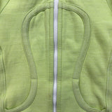 Lululemon Scuba Hoodie Womens Size 2 Green Full Zip Sports Hooded Sweater