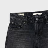 Levi's Low Loose Jeans Womens 28x29 Black Wide Leg Baggy Dark Wash Denim Pants