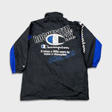 Vintage 90s Champion Jacket Mens XS Black Rochester NY USA Bomber