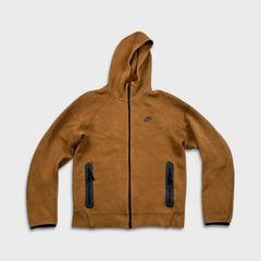 Nike Sportswear Hoodie Mens Medium Brown Tech Fleece Full Zip Hooded Sweater