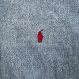 Vintage 90s Polo Ralph Lauren Denim Shirt Mens Large Blue Blake Casual Button Up