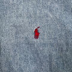 Vintage 90s Polo Ralph Lauren Denim Shirt Mens Large Blue Blake Casual Button Up