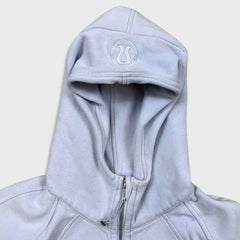 Lululemon Scuba Oversized 1/2 Zip Hoodie Womens Small Blue Hooded Sweater