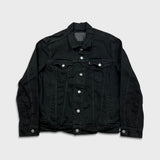 Levi's Type III Jean Jacket Mens Large Black Denim Western Trucker Button Up