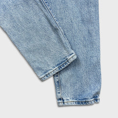 Levi's 501 S Jeans Womens 27x28 Blue Skinny Fit Slim Taper Leg Light Wash Denim Pants