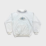 Vintage 90s Walt Disney World Tour Sweatshirt Mens Medium White Mock Neck USA