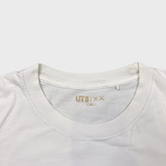 KAWS x Uniqlo UT Short Sleeve Artbook Cover T Shirt Mens Large White Graphic Tee